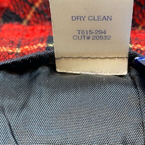 Pendleton Vintage 100% Wool Red, Black and Yellow Plaid A Line Skirt Size 12 - Picture 5 of 12